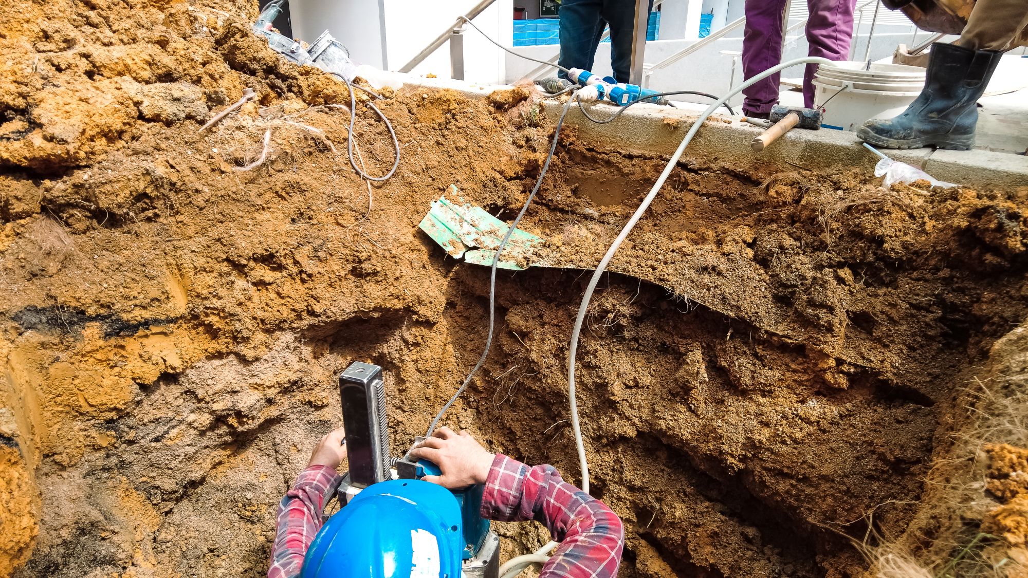 Underpinning foundation service by Connor & Sons Concrete Inc